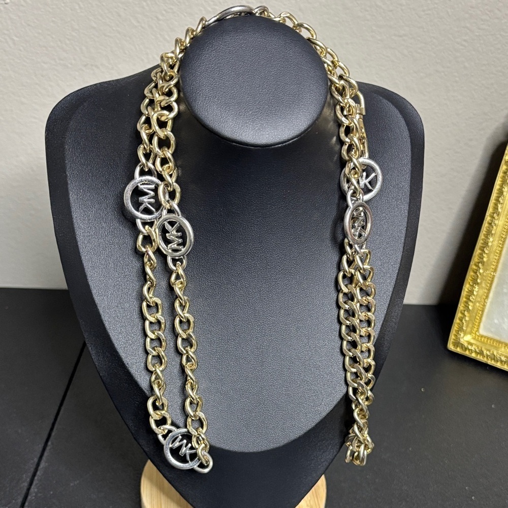 Michael Kors Two-Tone Chain Belt